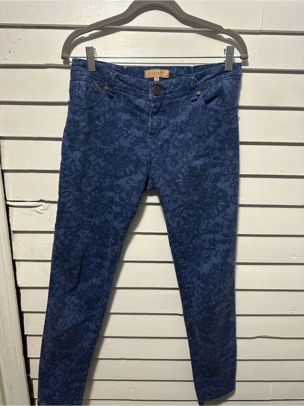 Sanctuary Women's Blue Floral Slim Jeans